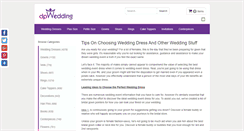 Desktop Screenshot of dpwedding.com